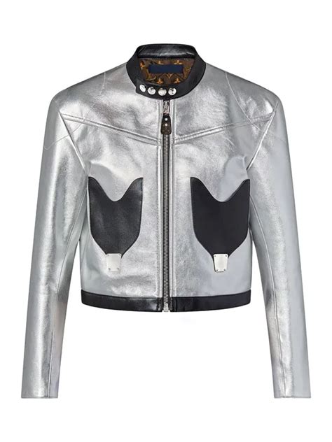 louis vuitton silver jacket